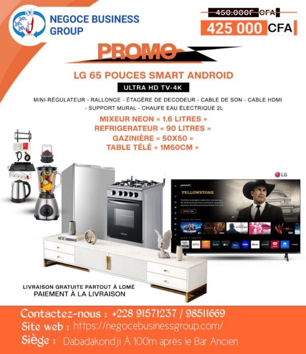 Kit Évasion Multimédia LG 65 pouces