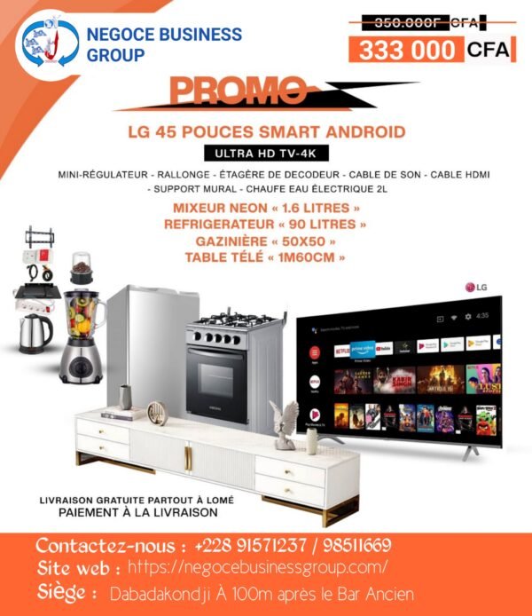 Kit Évasion Multimédia LG 45 pouces