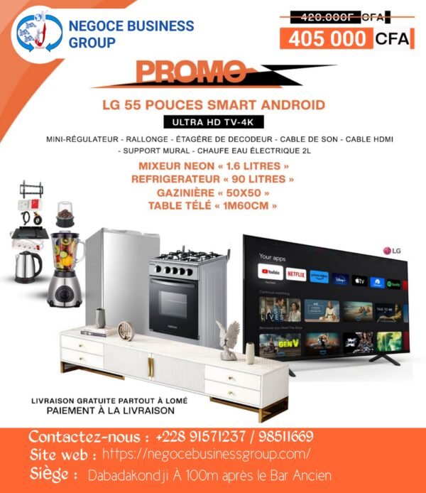 Kit Évasion Multimédia LG 55 pouces