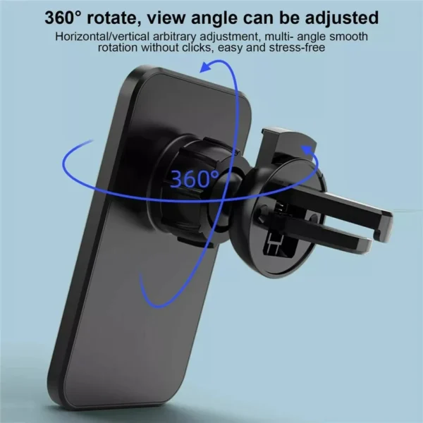 Support voiture magnétique chargeur sans fil iPhone 14/13/12, charge rapide 30W
