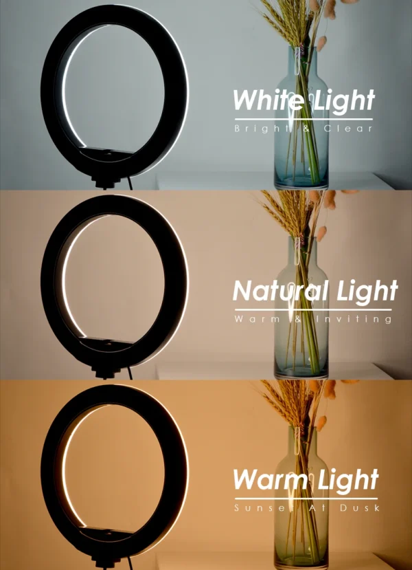 Trépied anneau LED selfie photo YouTube live