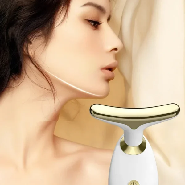 Masseur Lifting EMS – Raffermissant Visage & Cou, Thérapie LED Anti-Âge