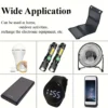 Chargeur Solaire USB Pliable Téléphone Camping