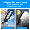 Lampe solaire 168LED étanche, ext., orientable, batterie 10000mAh.