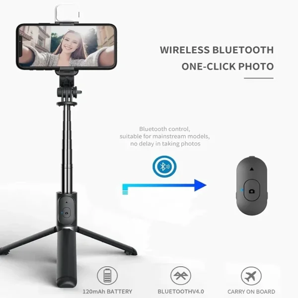 Xiaomi Selfie Stick Bluetooth LED Trépied 1045mm