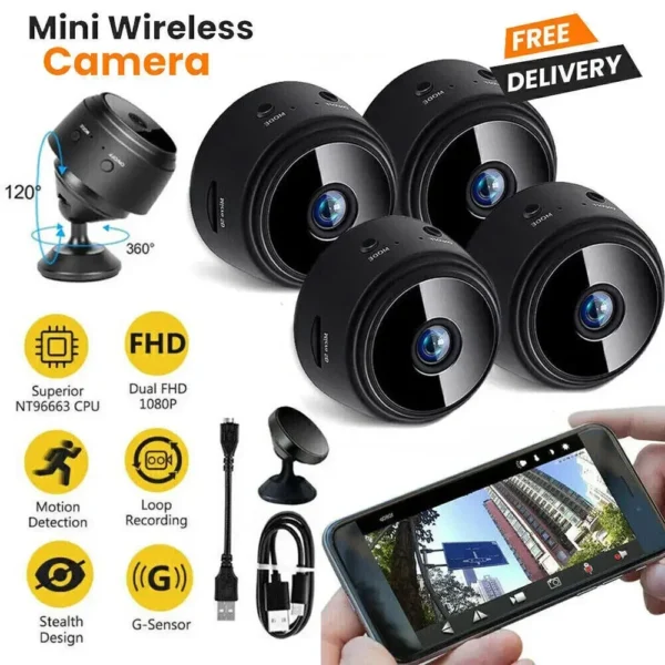 A9 Mini Caméra WiFi Surveillance HD