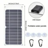 Chargeur Solaire USB Pliable Téléphone Camping