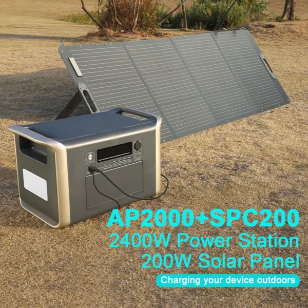 Centrale 2048Wh 2600W + panneau 200W, LiFePO4