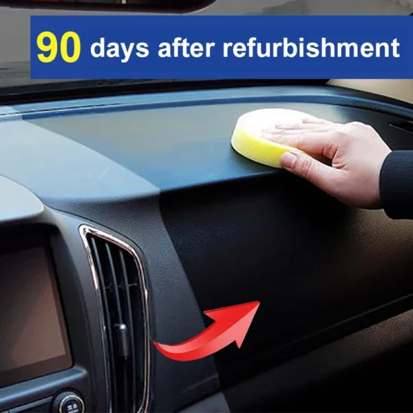 Rénovateur plastique auto : noir brillant, cuir, polish réparation.