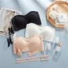 Soutien-gorge sans bretelles invisible push-up lingerie mariage