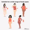 Shapewear sculptant sans couture : string, poitrine, amincissant, bretelles larges.