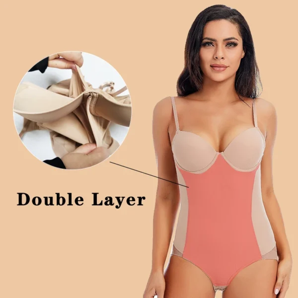 Body blanc à armatures pour femmes, extensible, couleur unie, sous-vêtements soyeux, vêtements modelants