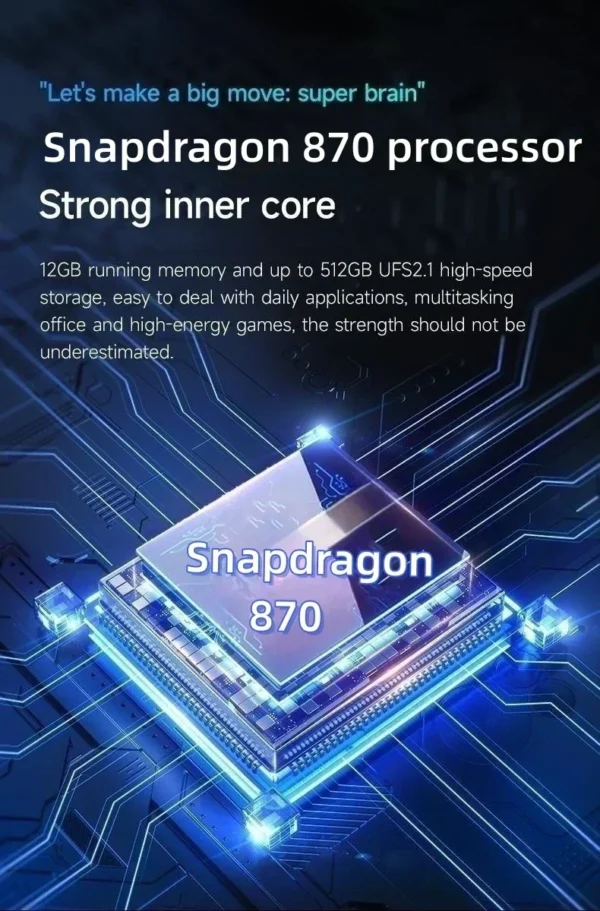 Pad 15 Pro, 16Go/1To, Snapdragon 870, 5G, 4K, Version Globale