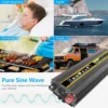 Onduleur Pur Sinus 3000W-8000W 12V DC vers 220V AC, affichage numérique, Auto/Maison