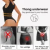 Shapewear sculptant sans couture : string, poitrine, amincissant, bretelles larges.