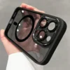 Coque iPhone 16/15/14/13/12/11 Pro Max/Plus: Métal, Aimant, Charge sans fil, Rigide