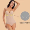 Body blanc à armatures pour femmes, extensible, couleur unie, sous-vêtements soyeux, vêtements modelants