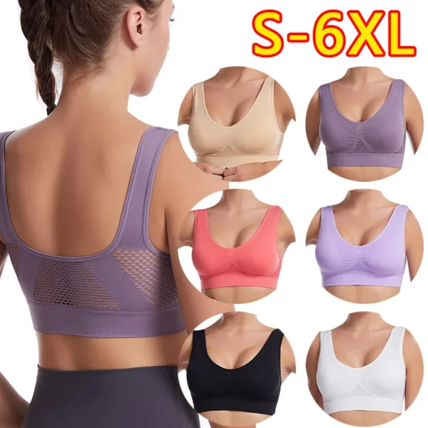 Brassière Sport Fitness Rembourrée Respirante