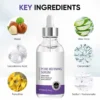 Sérum visage : resserre pores, raffermit, répare, minimise.