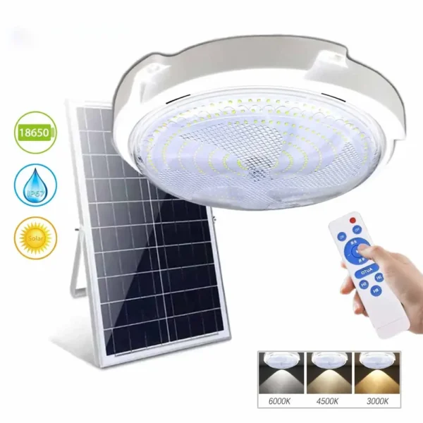 Lampe solaire LED 60/500W jardin/intérieur