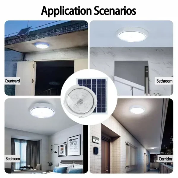 Lampe solaire LED 60/500W jardin/intérieur