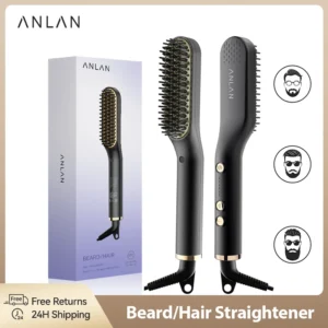 ANLAN Brosse Barbe Lissante - Lissage Rapide